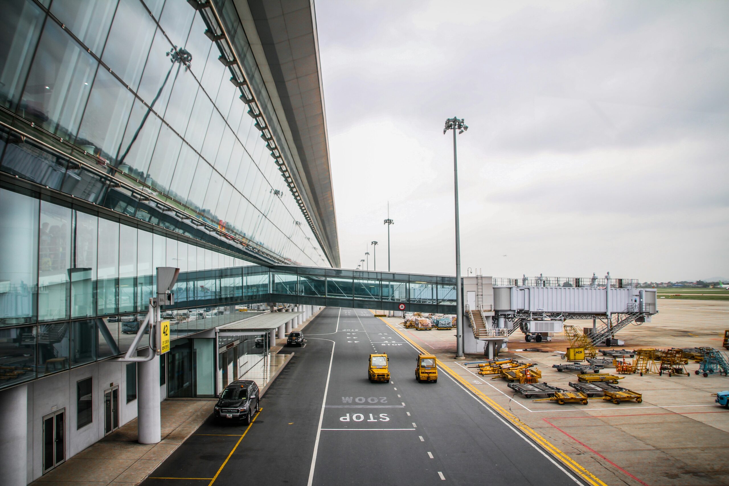 Airport terminal exterior — airlines can collapse even when passenger demand remains high